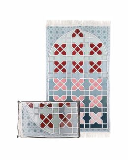 Manasek 3D Puff Prayer Rug with Bag PUF001C