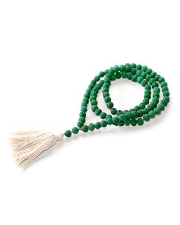 Min Maadan Alensan Lava Stone & Jute Tassel Diffuser Subha Beads